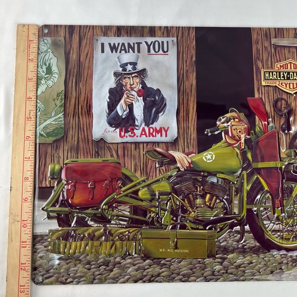 Harley-Davidson Multi-Color Freedom Riders Embossed 15" x 13" Tin Sign 2010551 - Picture 4 of 6